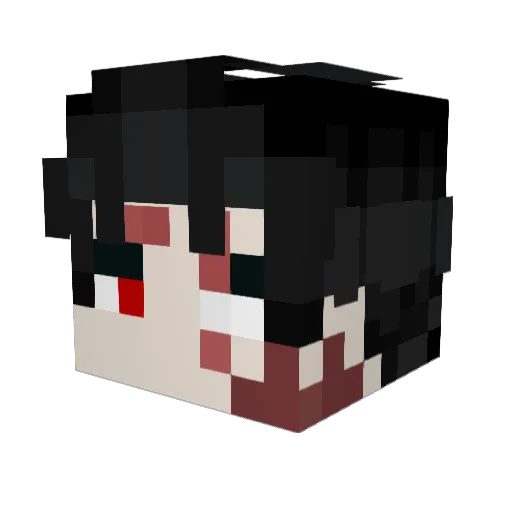 Darkrotter Minecraft avatar head, 3D render