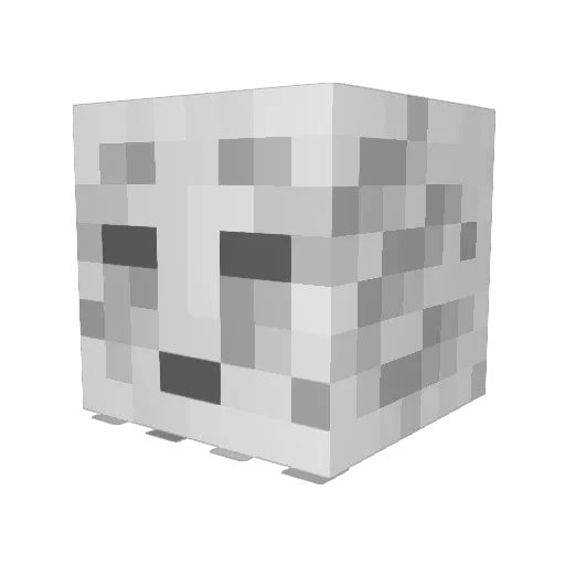 Darkroy1 Minecraft avatar head, 3D render