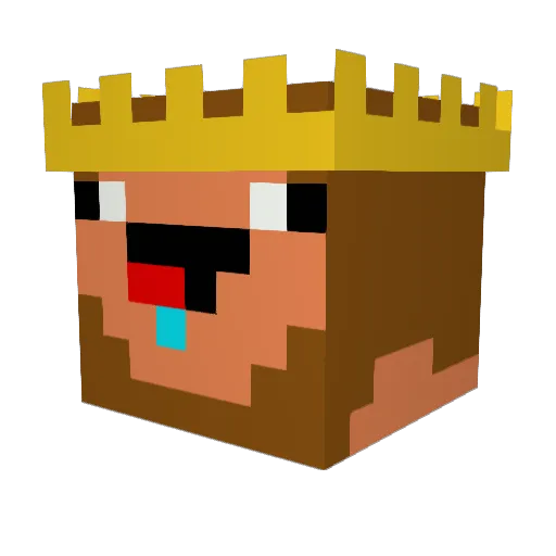 Darks551 Minecraft avatar head, 3D render