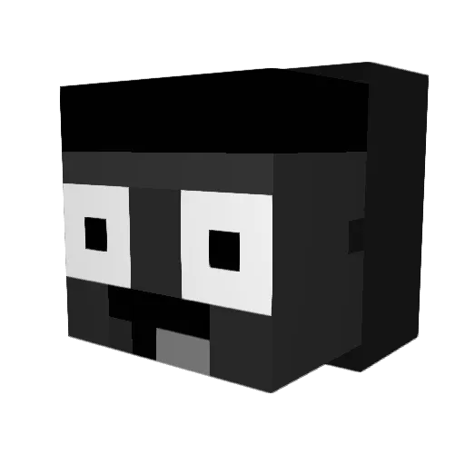 DarksGames_TV Minecraft avatar head, 3D render