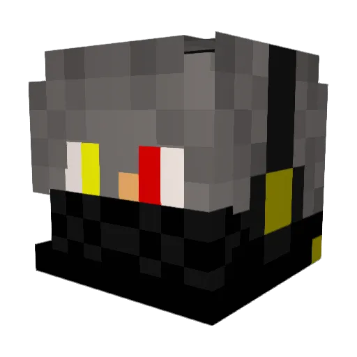 Darksaber18 Minecraft avatar head, 3D render