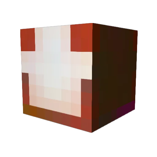 Darkshados Minecraft avatar head, 3D render