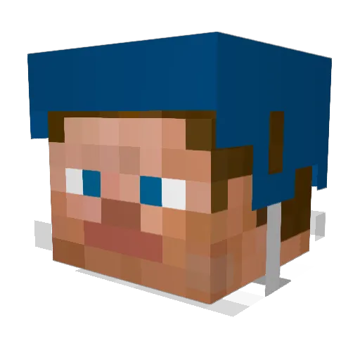 Darkshadow91 Minecraft avatar head, 3D render