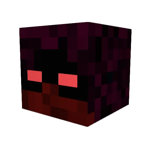 Darkshadowghost9 Minecraft avatar head, 3D render