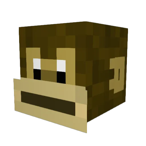 Darkshadows198 Minecraft avatar head, 3D render