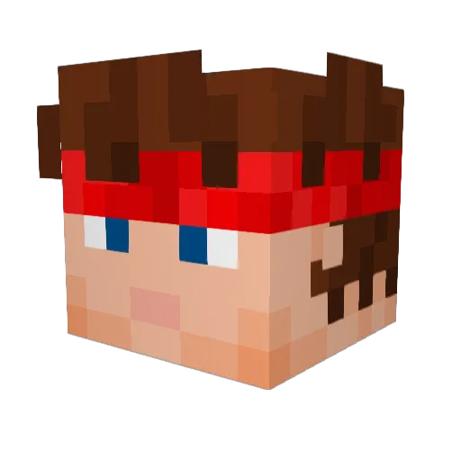 Darkside51 Minecraft avatar head, 3D render