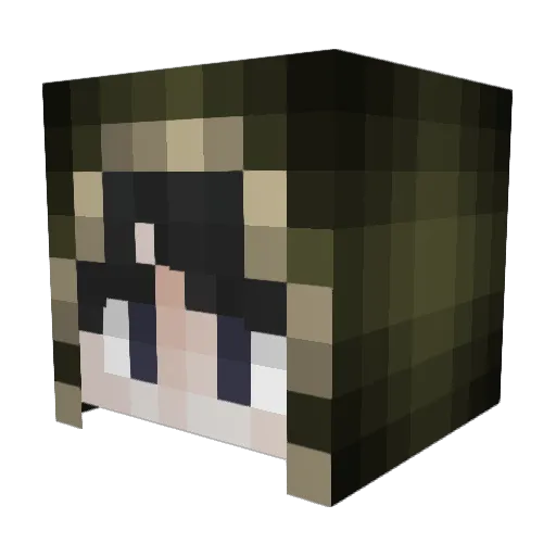 Darksixx0 Minecraft avatar head, 3D render