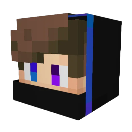 Darkslayer1945 Minecraft avatar head, 3D render