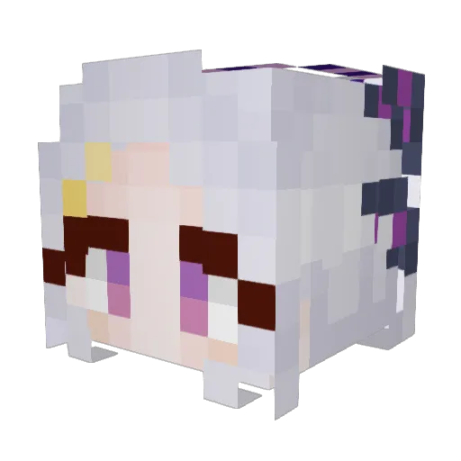 Darksmite Minecraft avatar head, 3D render