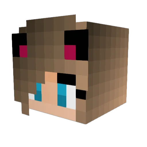 Darkspoke Minecraft avatar head, 3D render