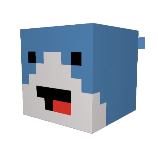 Darkstar3241 Minecraft avatar head, 3D render
