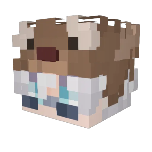 Darkstar3k Minecraft avatar head, 3D render