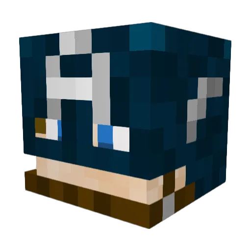 Darkstatics1234 Minecraft avatar head, 3D render