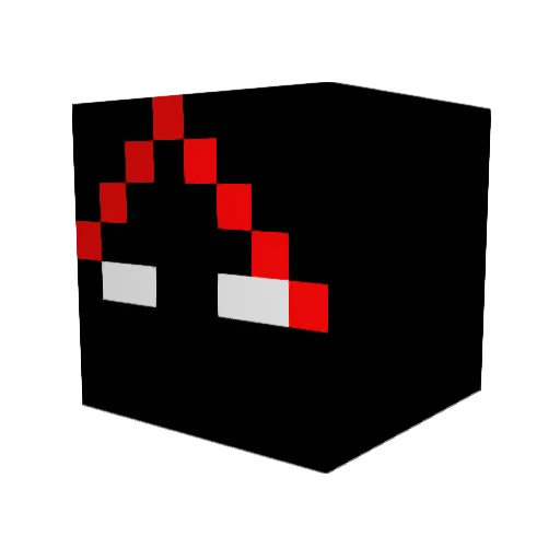 Darkster0619 Minecraft avatar head, 3D render