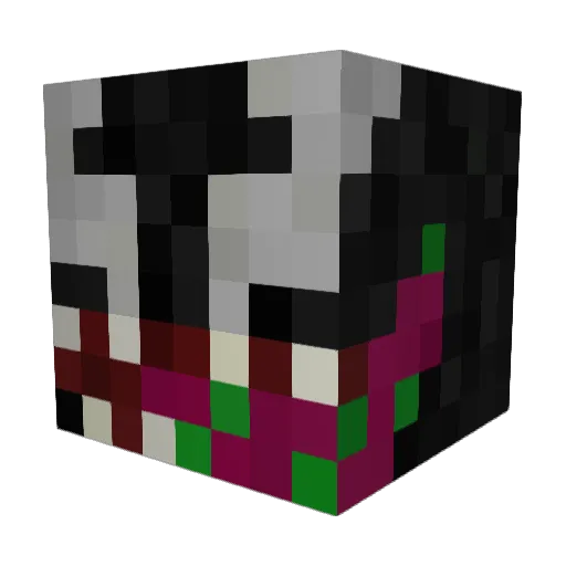 DarksuitLP Minecraft avatar head, 3D render