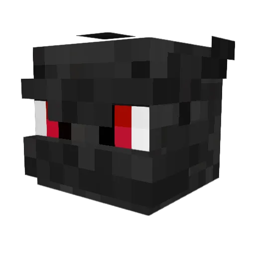 Darktheblaze Minecraft avatar head, 3D render