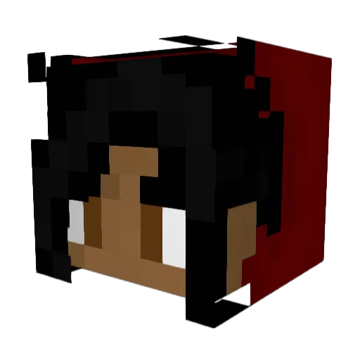 Darktigerrxn Minecraft avatar head, 3D render
