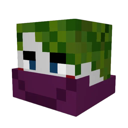 DarkusIsHere Minecraft avatar head, 3D render