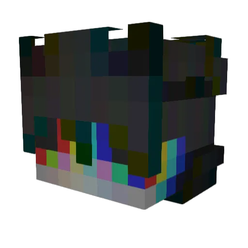 Darkus_2 Minecraft avatar head, 3D render
