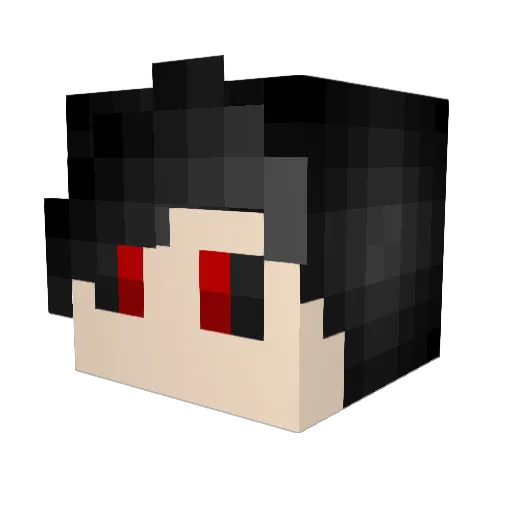 Darkw0lf666 Minecraft avatar head, 3D render