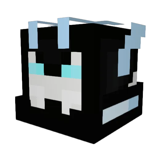 Darkwatch Minecraft avatar head, 3D render