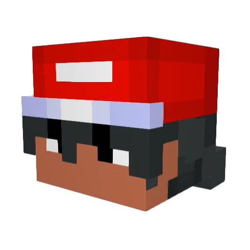 Darkway69 Minecraft avatar head, 3D render