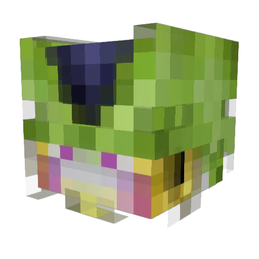 Darkwing_ONE Minecraft avatar head, 3D render