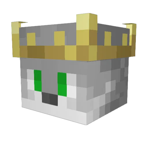 Darkwolf0905 Minecraft avatar head, 3D render