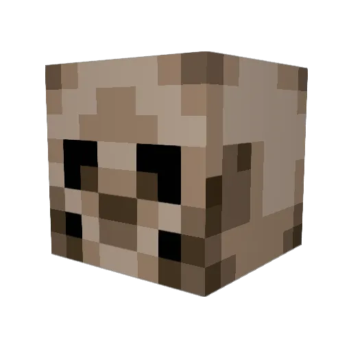 Darkwolf1735 Minecraft avatar head, 3D render