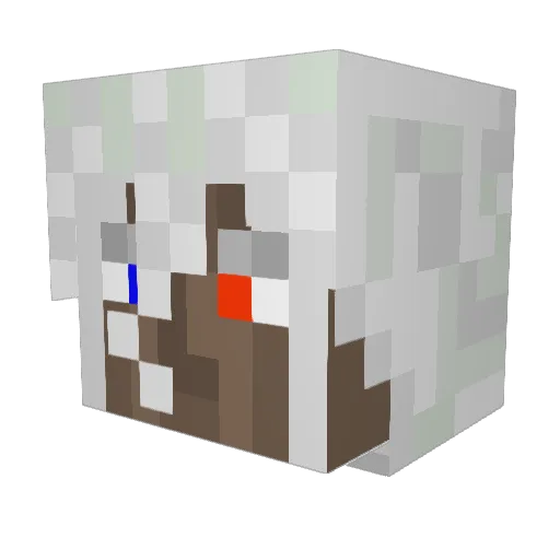Darkwolf2210 Minecraft avatar head, 3D render