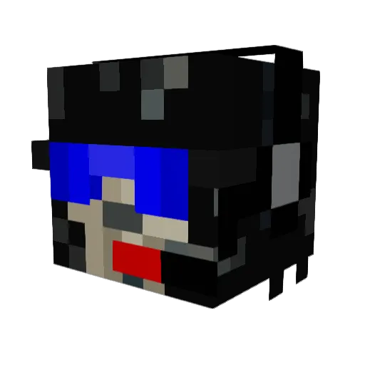 Darkwolf9375 Minecraft avatar head, 3D render