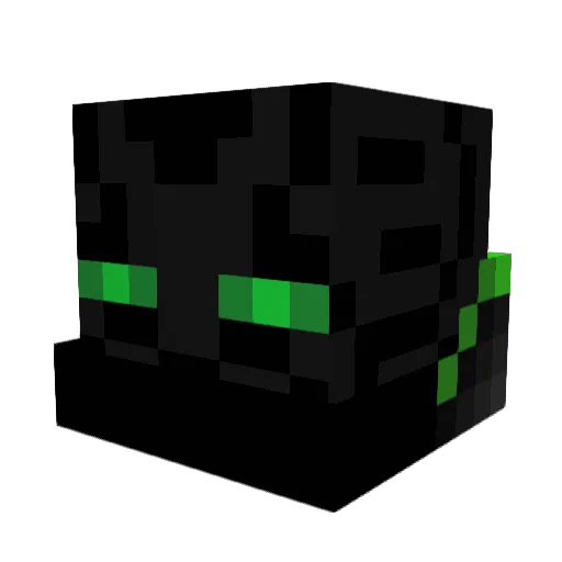 Darky1307 Minecraft avatar head, 3D render