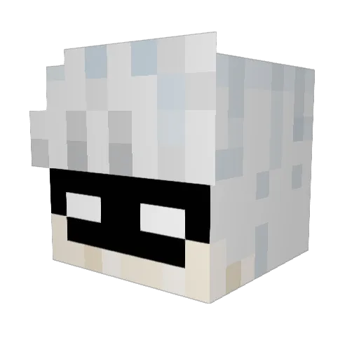 DarkyHD Minecraft avatar head, 3D render