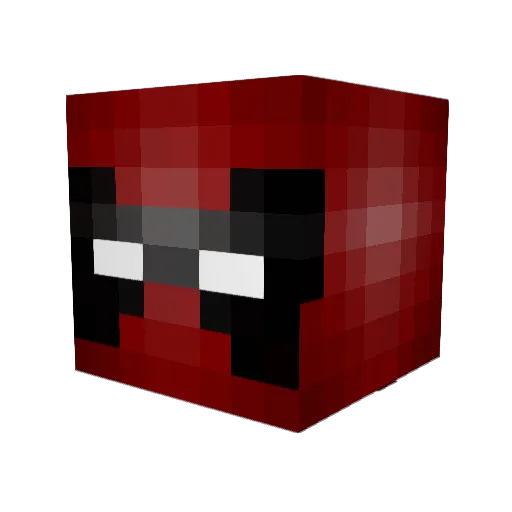 Darky_Hot Minecraft avatar head, 3D render