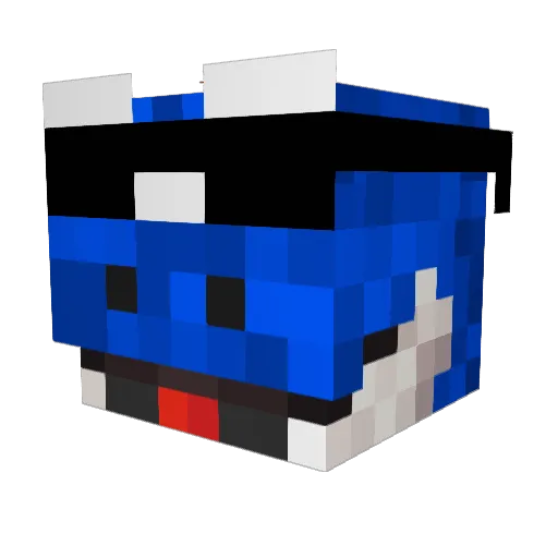Darkyno14 Minecraft avatar head, 3D render