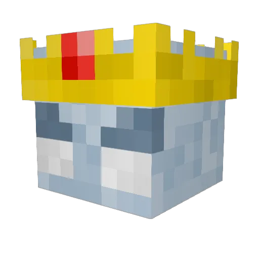 DarkysComic Minecraft avatar head, 3D render