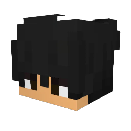 Darkyxs22 Minecraft avatar head, 3D render