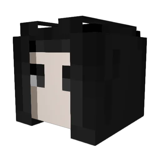 Darkzage Minecraft avatar head, 3D render