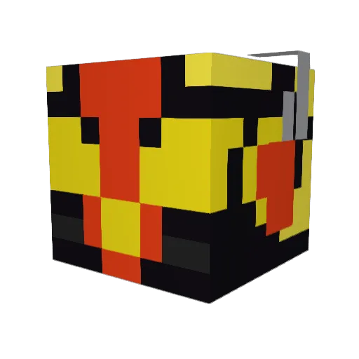 Darkzerosoul Minecraft avatar head, 3D render