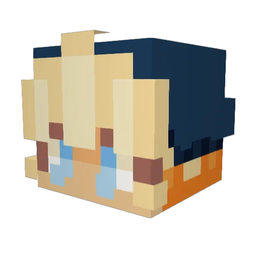 Darl1ngHeart Minecraft avatar head, 3D render