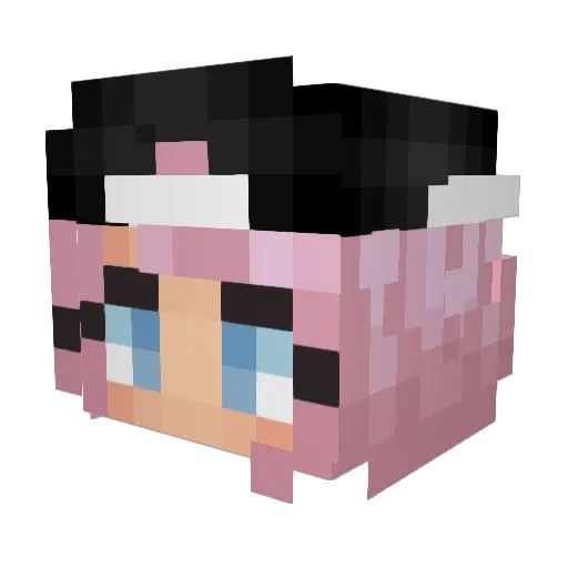 Darleen1998 Minecraft avatar head, 3D render