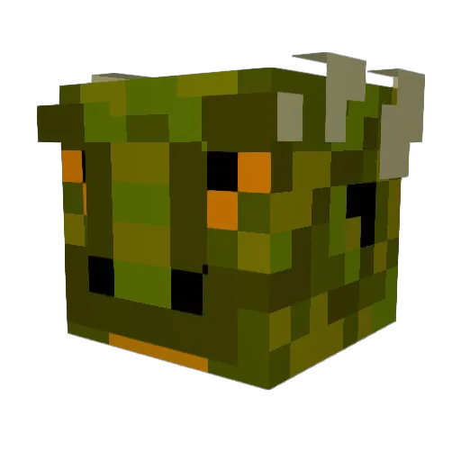 Darleviath Minecraft avatar head, 3D render
