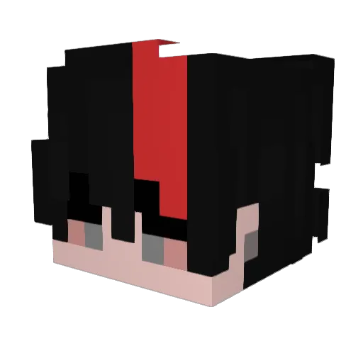 Darlexz Minecraft avatar head, 3D render