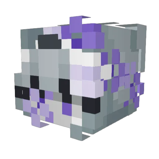 Darling101 Minecraft avatar head, 3D render