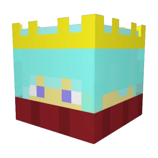 DarlingRain Minecraft avatar head, 3D render