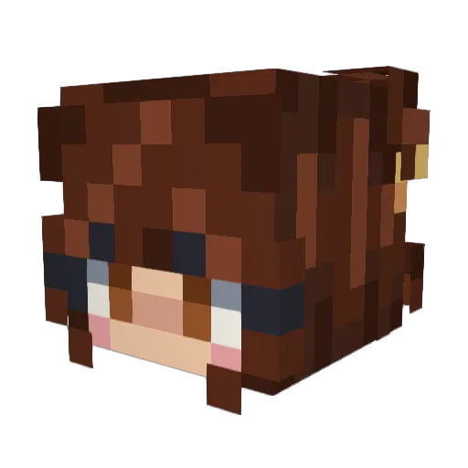 Darling_Dargon Minecraft avatar head, 3D render