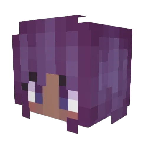 Darling_junko Minecraft avatar head, 3D render