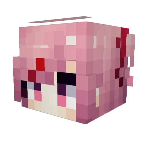 Darlork Minecraft avatar head, 3D render