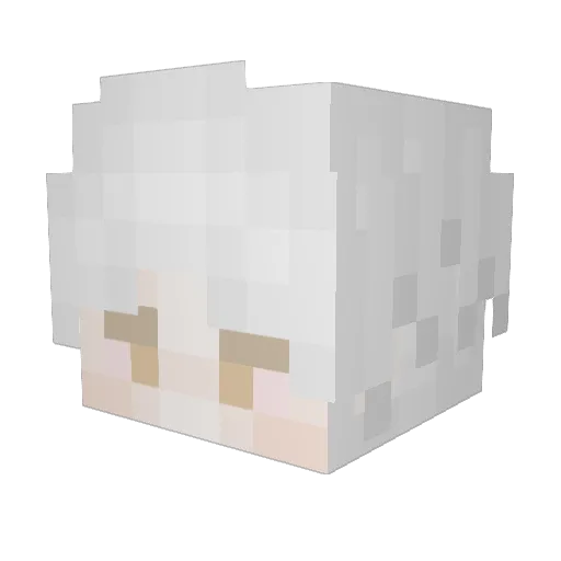 Darlysha Minecraft avatar head, 3D render