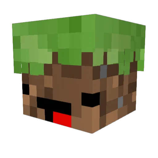 DarnEatsWater Minecraft avatar head, 3D render